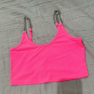 Emma & Sam pink crop top
